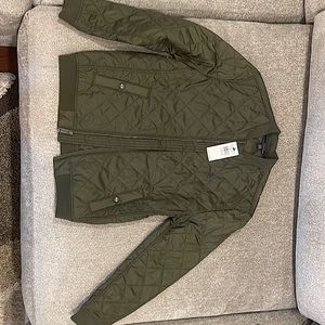 Polo Ralph Lauren quilted olive green jacket kids sz L 14-16. Brand new with tag